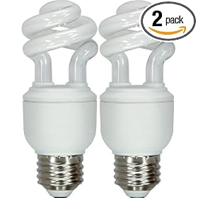 GE Lighting 74197 10-Watt Energy Smart CFL Light Bulb, 40-Watt Output, 2 Pack by General Electric