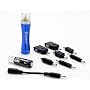 Ampro T23920 2 LED Emergency Cell Phone Charger with 2 LED Flashlight
