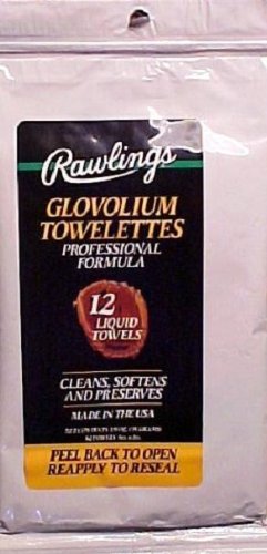 Rawlings Glovolium Towelettes, Professional Formula, Glove Treatment Wipes