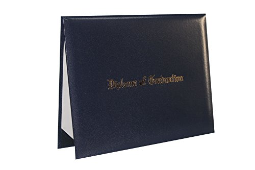 GraduationForYou Smooth Imprinted "Diploma Of Graduation" Certificate Cover 8 1/2" x 11"