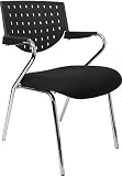 Black Contemporary Side Chair [BT-513-BK-GG]