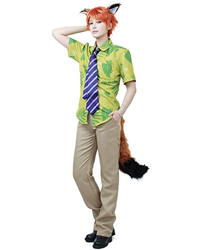 Miccostumes Men's Fox Nick Wilde Cosplay Costume (Men L)