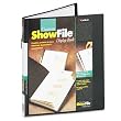 CARDINAL BRANDS INC. / CRD50232 / Showfile Display Book with Custom Cover Pocket, 24 Sleeves, Black / Sold as 1 EA