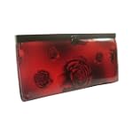 Womens Asian Rose Pattern Ballet Accordion Clutch Wallet in Choice of Colors