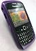 EMARTBUY BLACKBERRY 8520 CURVE DOTS PATTERN SILICON GEL SKIN COVER/CASE PURPLE