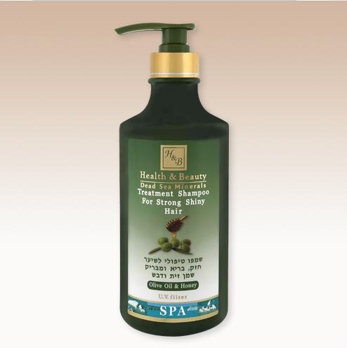 H&B Dead Sea Olive Oil & Honey Shampoo for Strong Shiny Hair