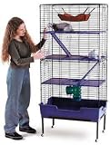 (Price/1)4 Level Deluxe Ferret Home 30 X 20 X 64h (black/white)