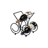 Bordeaux 3-Bottle Wine Rack - Black