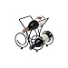 Bordeaux 3-Bottle Wine Rack - Black