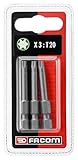 Facom トルクスロングドライブビット 3個入り T20 x 50mm  EX620.J3
