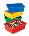 Tot Tutors Primary Colors Large Storage Bins, Set of 4