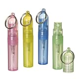 Refillable (YELLOW) Mini Keychain Spray Atomizer Perfume Bottle 2ml. Purse or Travel Size