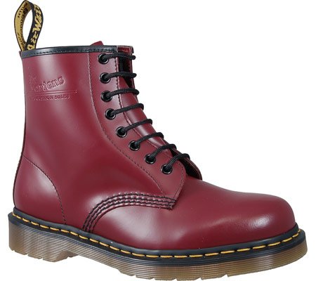 Dr. Martens 1460 Originals 8 Eye Lace Up Boot,Cherry Red Rouge Leather,4 UK (US Women's 6 M/US Men's 5 M)