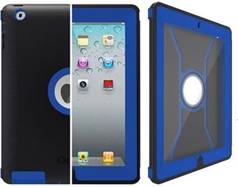 OterBox Defender Series Case with Screen Protector and Stand for iPad (4th Generation), iPad 2 and 3 - Black/Blue
