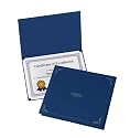 Oxford Certificate Holder, 80lb Linen Stock, 12.5 x 9.75 Inches, Dark Blue, Five per Pack (29900-235BGD)