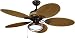 All Products : Yosemite Home Decor  Tropical Breeze 48-Inch Ceiling Fan with Light Kit rated for Wet Locations, Chocolate Brown Finish