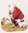 Joseph's Studio Kneeling Santa with Baby Jesus Christmas Ornament