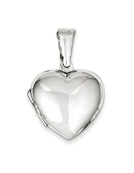 Sterling Silver 15mm Domed Heart Locket. Metal Wt- 4.67g