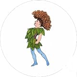 Flower Children 4 inch Square Coaster Cocks Comb