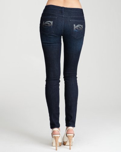 Bebe Logo Link Super Stretch Skinny Jean ALL NIGHTER Size 26