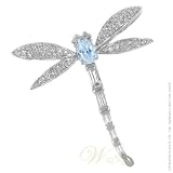 STUDIO 925: *BLUE DRAGONFLY CZ PIN*