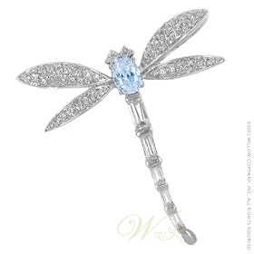 STUDIO 925: *BLUE DRAGONFLY CZ PIN* by Willow Company