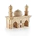 Guidecraft Tabletop Building Blocks - Arabian Themed Wooden Construction Toy For Early Learning Classroom, Kids' Educational Block Play Set W/ Storage Bag