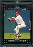 2007 Topps Limited Edition Jimmy Rollins Philadelphia Phillies Baseball Card #PHI11 - Mint Condition - In Protective Display Case!