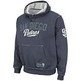 MLB Men's San Diego Padres Classic Experience Hooded Fleece Pullover (Vintage Navy, X-Large)