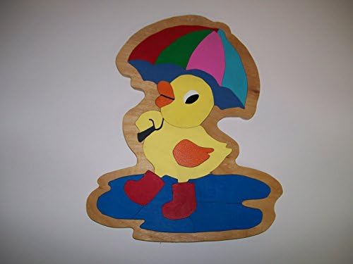 Wooden Puzzle Duck In The Rain