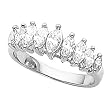 14K White Gold Diamond Wedding/Anniversary Band - 0.90 Ct.