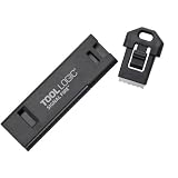 Tool Logic SFB Signal Fire Keyring Accessory with Magnesium Fire Starter and Whistle, Black