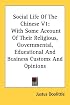 Social Life Of The Chinese V1: With Some Account Of Their Religious, Governmental, Educational And Business Customs And Opinions