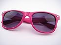Trendy Wayfarer Pink Frame Black Lenses