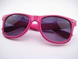 Trendy Wayfarer Pink Frame Black Lenses