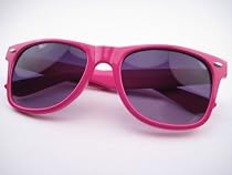 Trendy Wayfarer Pink Frame Black Lenses