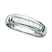 14K White Gold 1/3 ct. Baguette Diamond Men's Ring
