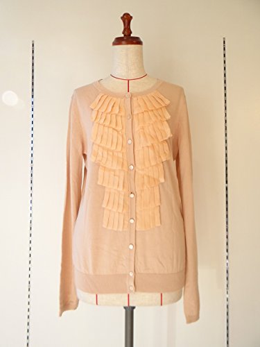 カーディガン サーモンピンク フリル レディース カーディガン コットン ＆ レーヨン M~Lサイズ １点物 株式会社キングアンドクイーン