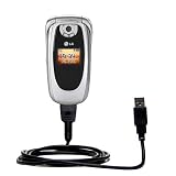 Classic Straight USB Cable for the LG PM-225 with Power Hot Sync and Charge capabilities - uses Gomadic TipExchange Technology
