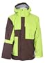 Bonfire Radiant Snowboard Jacket Bark/Citron Mens Sz L