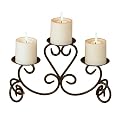 Scroll Pillar Candle Holder
