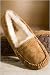 Women's Scalloped UGG Moccasin Slipper, CHESTNUT, Size 10