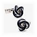 Blue Enamel Knot Cufflinks
