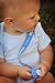Booginhead Pacifier Holder, Blue/Green/White