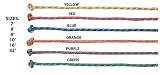 Nylon Braided Knotted Handles Jump Ropes Set Of 6 (SET OF 6) RAINBOW COLORS 10