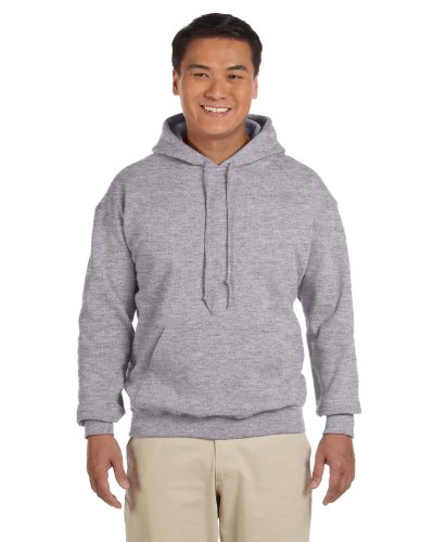 Gildan Adult Heavy Blend� Hooded Sweatshirt (Sport Grey ) (Large)