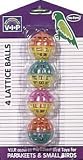 Vo-Toys Bird Lattice Balls 4 pack Bird Toy