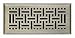 Tools & Hardware : GREYSTONE HOME PRODUCTS LLC AMFRSNB410 WICKER FLOOR REGISTER 4" x 10" - SATIN NICKEL