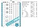 Deleter Screen Tone Jr JR-506 [ Sun and Moon Pattern ] [Sheet Size 182x253mm (7.16