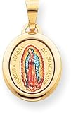 Our Lady Of Guadalupe Charm, 14K Yellow Gold